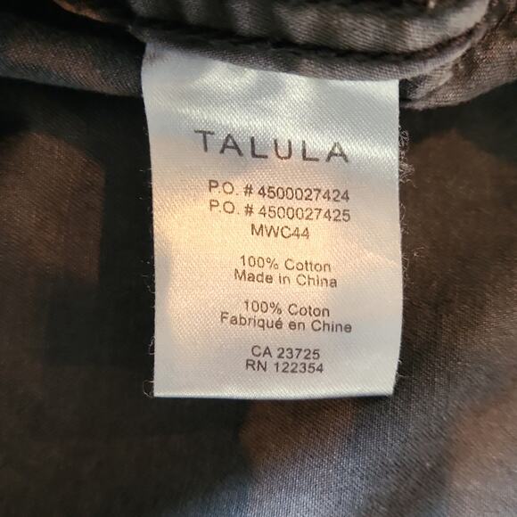 TALULA ARITZIA Charcoal Twill Utility Jacket XS - Picture 12 of 13